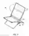 Fig. 10 - Folding X-frame chair with extended backrest