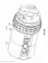 Fig. 177 - Fluid distribution device for a multiple viewing elements endoscope