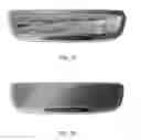 Fig. 43 - Interior rearview mirror assembly with display and tilt mechanism