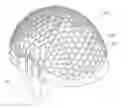 Fig. 01 - Composite geometry structure for the absorption and dissipation of the energy generated by an impact and a safety helmet comprising said structure