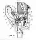 Fig. 10 - Lawn mower including an inclined blower