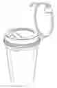 Fig. 01 - Leak Preventer for Cups with Detachable Lids