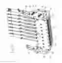 Fig. 09 - Printing system having four-bar linkage mechanisms for positioning its print modules