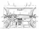 Fig. 01 - Motor vehicle having interior lighting device(s) for emitting moving light