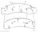 Fig. 01 - Brake shim with buckle prevention