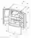 Fig. 01 - Refrigerator appliance and variable shelf assembly