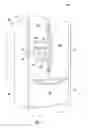 Fig. 02 - Refrigerator appliance and variable shelf assembly