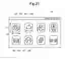 Fig. 22 - Executing functions associated with icons having overlapping areas