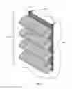 Fig. 09 - Modular vertical agriculture assembly to support vegetative growth in the vertical plane