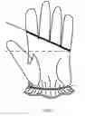 Fig. 02 - Method and system for improving golf putting accuracy using a birdie-line golf glove and straight-edged putter grip