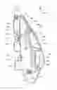 Fig. 01 - Vehicle headlight with a plurality of inner non spherical lenses transmitting light from a high beam and a low beam light source