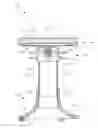 Fig. 01 - Therapy stool having an adjustable height and a tiltable seat