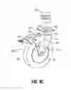 Fig. 10 - Ultraviolet light-sterilized and illuminating caster wheel sets