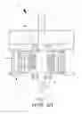 Fig. 02 - Ceiling fan motor with axle and a sleeve with cable groove and a shoulder, the sleeve wrapped around the axle, bearings around the sleeve and rotor/stator coupling portions