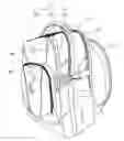 Fig. 01 - BACKPACK WITH TOP-SIDE INFLEXIBLE PROTECTIVE CASE