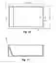 Fig. 09 - Bathtub fitting standard external space while affording safe egress and larger floor area with enclosed volume