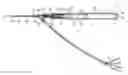 Fig. 01 - IV catheter with integral extension set and a spring powered needle safety