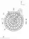 Fig. 11 - Polishing pad having grooves on bottom surface of top layer