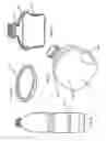 Fig. 02 - Fastening device for compacted plastic bottles intended for recycling