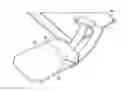 Fig. 01 - Stowage module mounted tray table with arced deployment motion