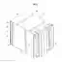 Fig. 03 - Single door multi-niche dual locking modular columbarium assembly