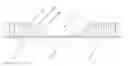 Fig. 01 - Flexible hinge assembly for aircraft interior components and the like
