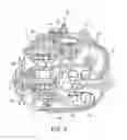 Fig. 04 - Entrained air deflector for a hydrostatic transmission