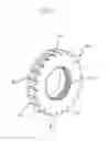 Fig. 23 - Stator assembly of hydraukinetic torque converter with pivotable stator blades, and method for making the same