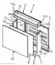 Fig. 01 - Door comprising a door frame and a recessed handle element, and a domestic refrigeration appliance comprising such a door