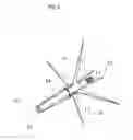 Fig. 06 - Forward deploying, rear activated, delayed opening, broadhead