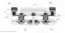 Fig. 01 - Integrated circuit package with microstrip routing and an external ground plane