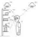 Fig. 01 - Positioning using light capturing sensors