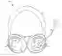 Fig. 01 - Eyewear accommodating headset with audio compensation