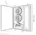 Fig. 06 - Partition mounting systems, partition assembly kits, double-sided adhesive tape and methods of installation and application