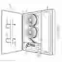 Fig. 07 - Partition mounting systems, partition assembly kits, double-sided adhesive tape and methods of installation and application
