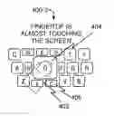 Fig. 01 - Modifying key size on a touch screen based on fingertip location