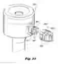 Fig. 22 - System and method for improved gas recirculation in surgical trocars with pneumatic sealing