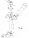 Fig. 14 - Apparatus and method for percutaneously extending an existing spinal construct