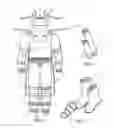 Fig. 02 - Cowl neck barrier gown with attachments