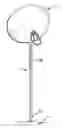 Fig. 01 - Poles for supporting satellite dishes