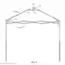 Fig. 05 - Collapsible canopy with a self locking central lock