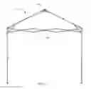 Fig. 09 - Collapsible canopy with a self locking central lock