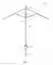 Fig. 02 - Tiltable umbrella with removable guide track