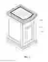 Fig. 02 - Table cabinet having reversible power socket