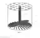 Fig. 07 - COLUMN FOR EXCHANGING HEAT AND/OR MATERIAL BETWEEN TWO FLUIDS COMPRISING A COLLECTOR TRAY AND GAS MIXING MEANS