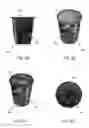 Fig. 16 - SINGLE USE CONTAINER WITH AN INTEGRATED DECORATIVE PATTERN