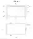 Fig. 33 - Display apparatus comprising a bracket including a side portion having an outer side surface entirely exposed to form an exterior side surface and a supporting portion extending inwardly from the side portion