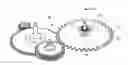 Fig. 01 - Mechanical braking device for timepiece wheel set