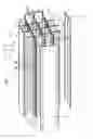 Fig. 01 - Storage device for storing and/or transporting nuclear fuel assemblies