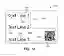 Fig. 18 - Patterned marking of multilayer optical film by thermal conduction